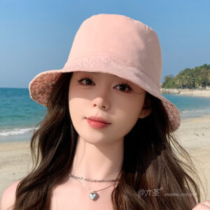 批发韩国2025新款春夏帽子女时尚百搭双面戴显脸小渔夫帽防晒遮阳