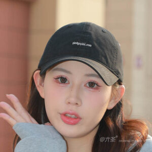 韩版潮牌刺绣字母软顶鸭舌帽子女休闲简约秋冬季百搭情侣棒球帽男