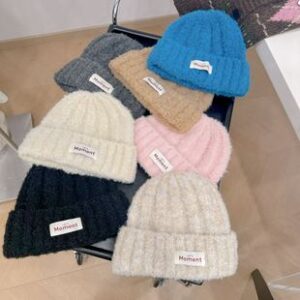 圈圈纱韩版秋冬护耳套头帽子女百搭保暖毛线帽针织帽个性情侣冷帽